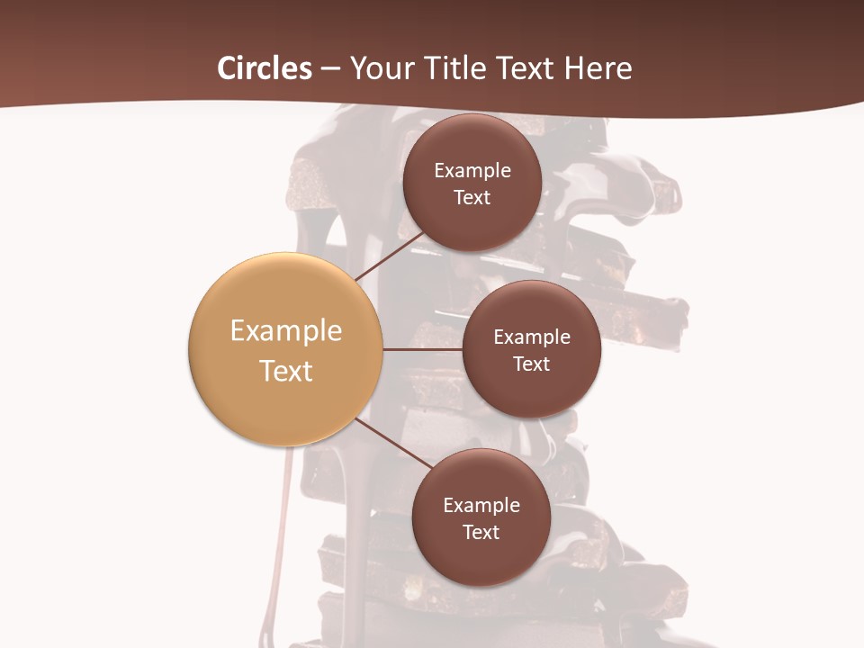 A Chocolate Fountain With Melted Chocolate On Top Of It PowerPoint Template