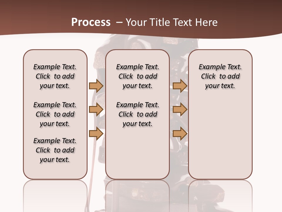 A Chocolate Fountain With Melted Chocolate On Top Of It PowerPoint Template