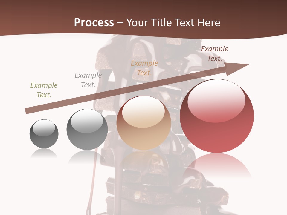 A Chocolate Fountain With Melted Chocolate On Top Of It PowerPoint Template