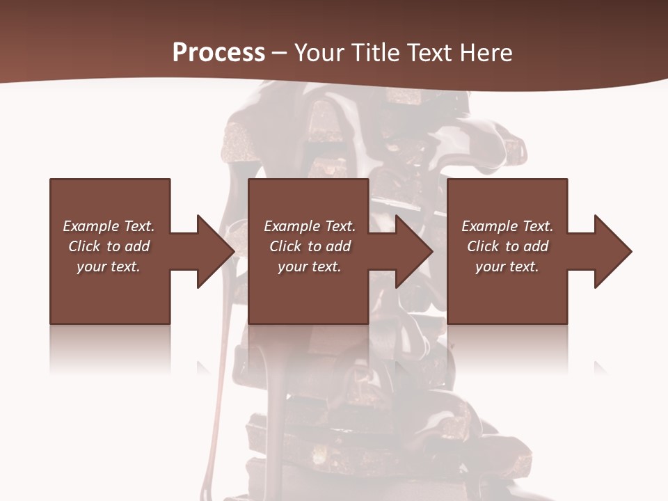 A Chocolate Fountain With Melted Chocolate On Top Of It PowerPoint Template