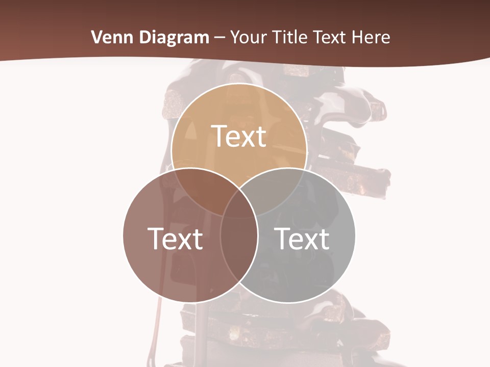 A Chocolate Fountain With Melted Chocolate On Top Of It PowerPoint Template