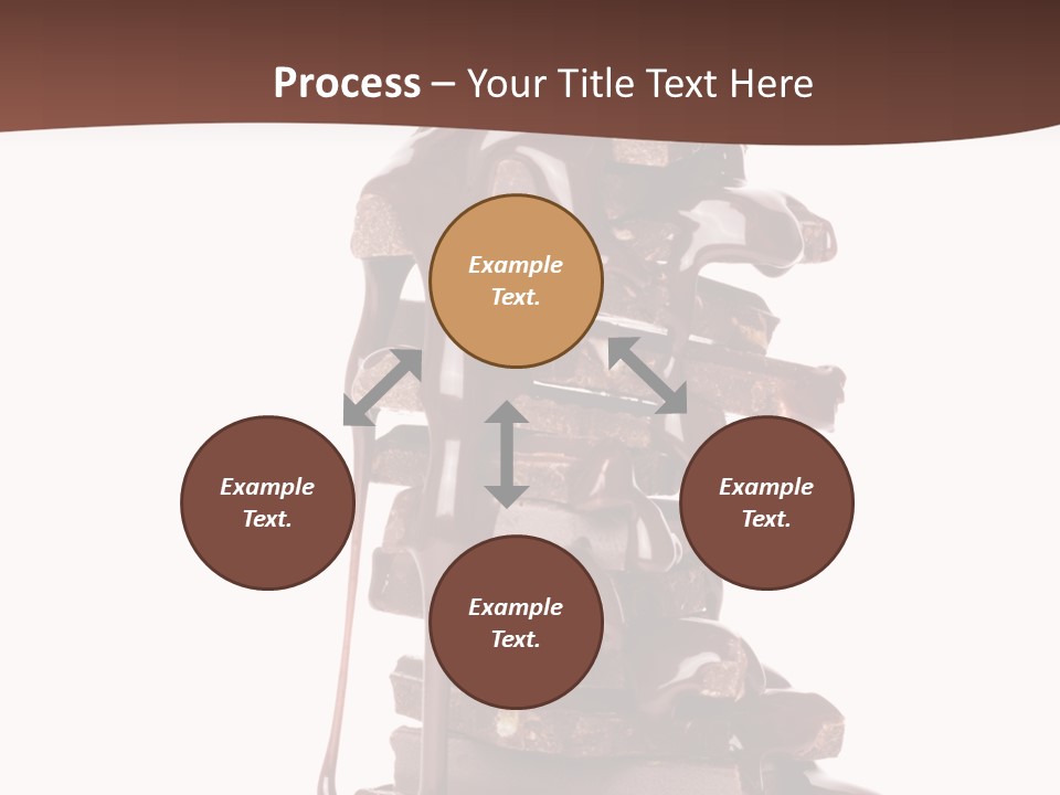 A Chocolate Fountain With Melted Chocolate On Top Of It PowerPoint Template