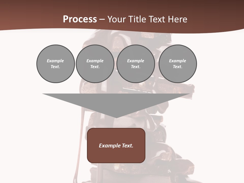 A Chocolate Fountain With Melted Chocolate On Top Of It PowerPoint Template