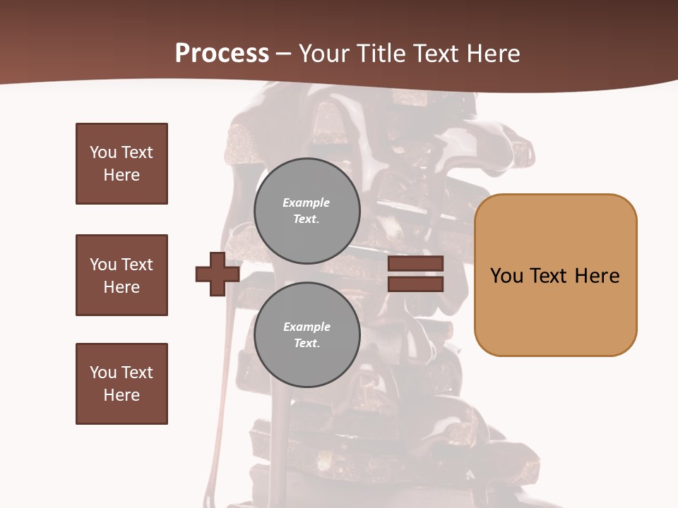 A Chocolate Fountain With Melted Chocolate On Top Of It PowerPoint Template
