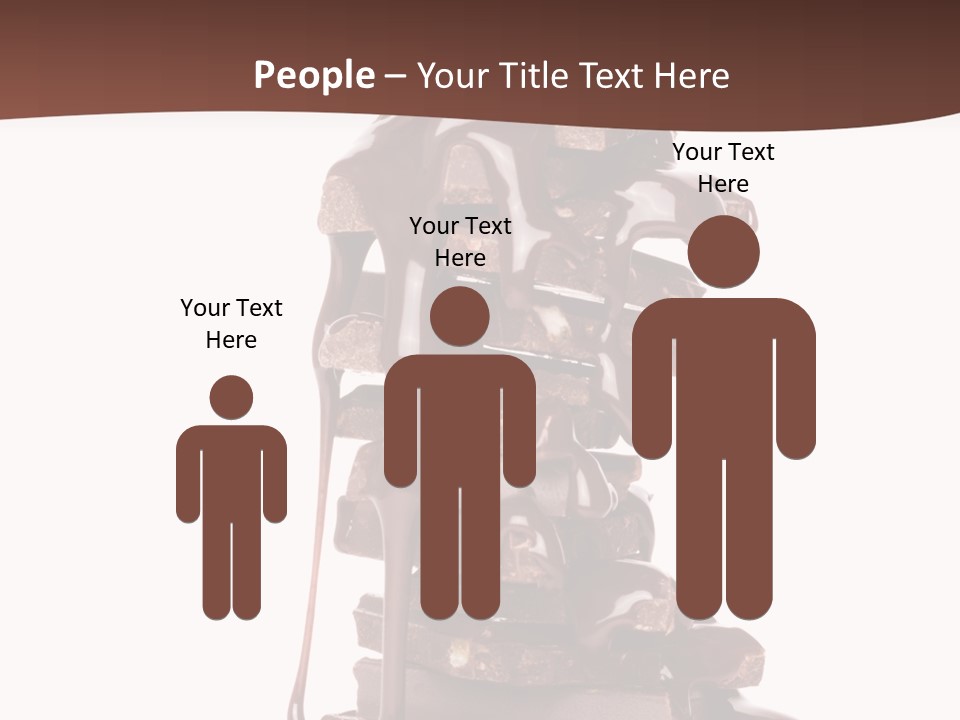 A Chocolate Fountain With Melted Chocolate On Top Of It PowerPoint Template