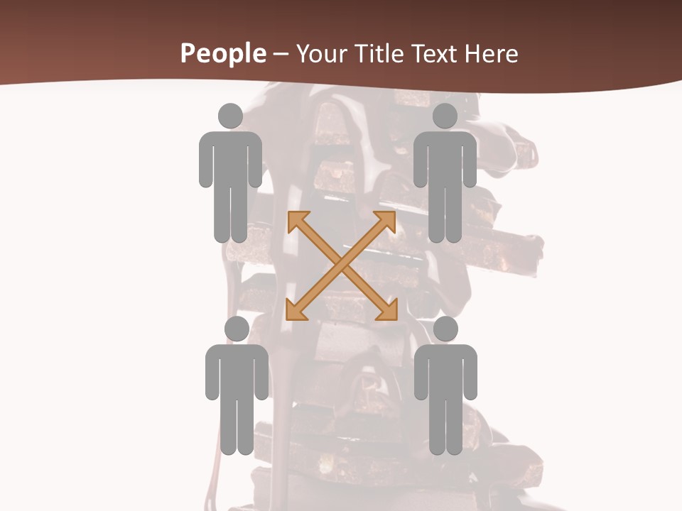 A Chocolate Fountain With Melted Chocolate On Top Of It PowerPoint Template