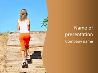 Active Girl PowerPoint Template