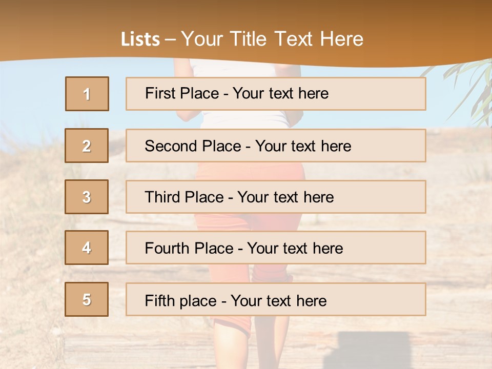 Active Girl PowerPoint Template