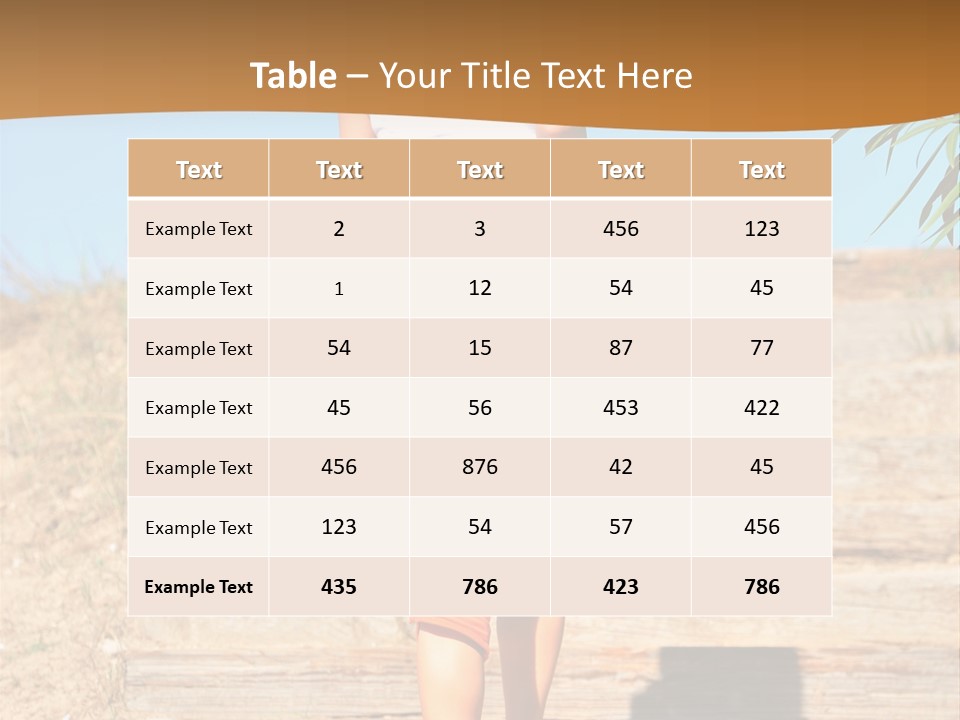 Active Girl PowerPoint Template