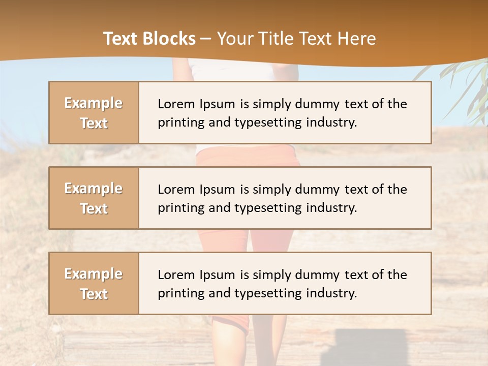 Active Girl PowerPoint Template