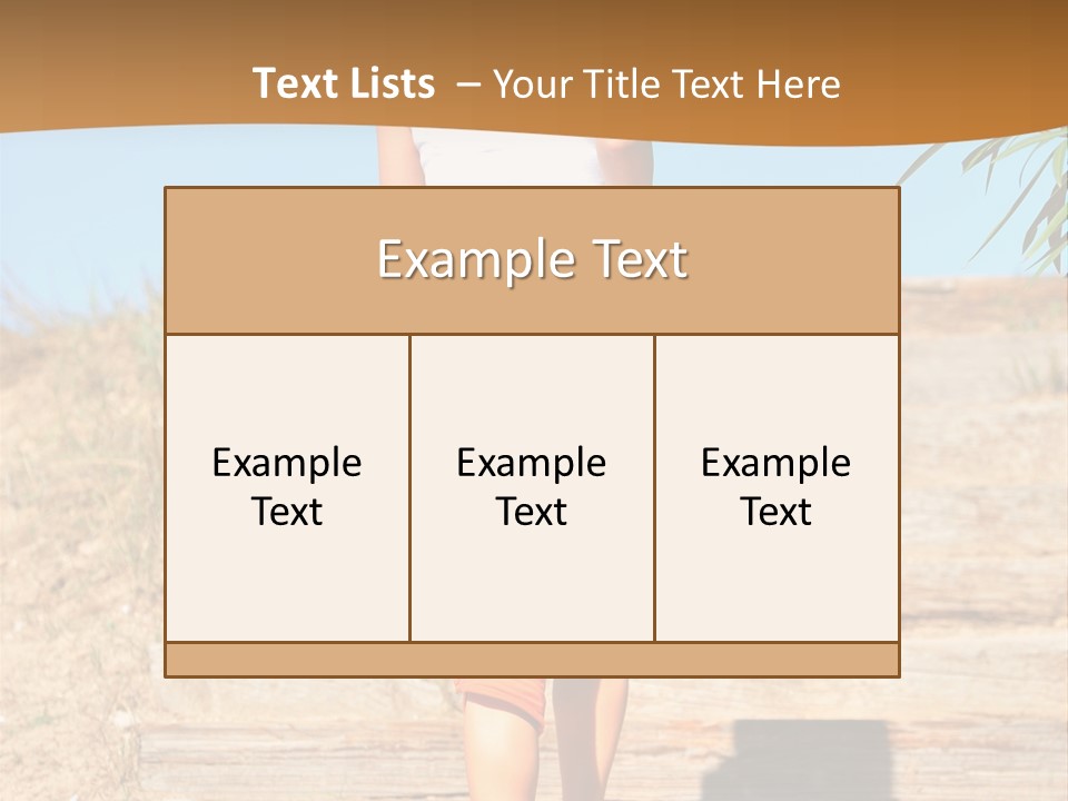 Active Girl PowerPoint Template