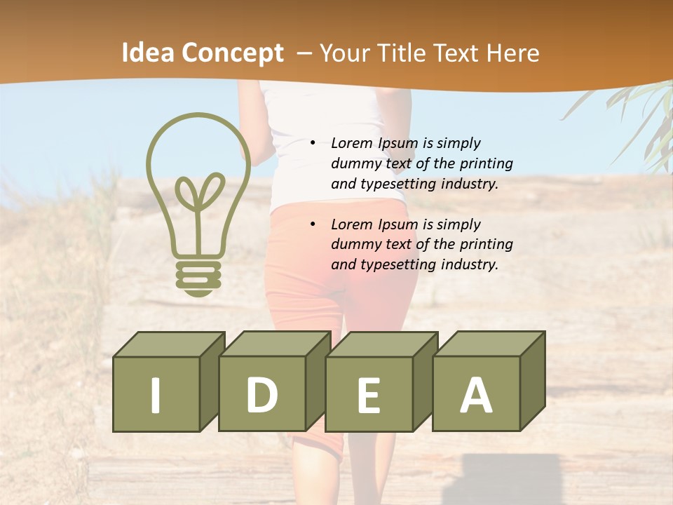 Active Girl PowerPoint Template