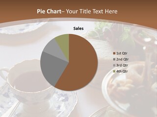 English High Tea Setting With Bread, Scones And Such PowerPoint Template