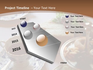 English High Tea Setting With Bread, Scones And Such PowerPoint Template