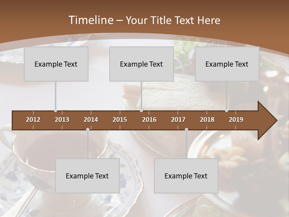 English High Tea Setting With Bread, Scones And Such PowerPoint Template