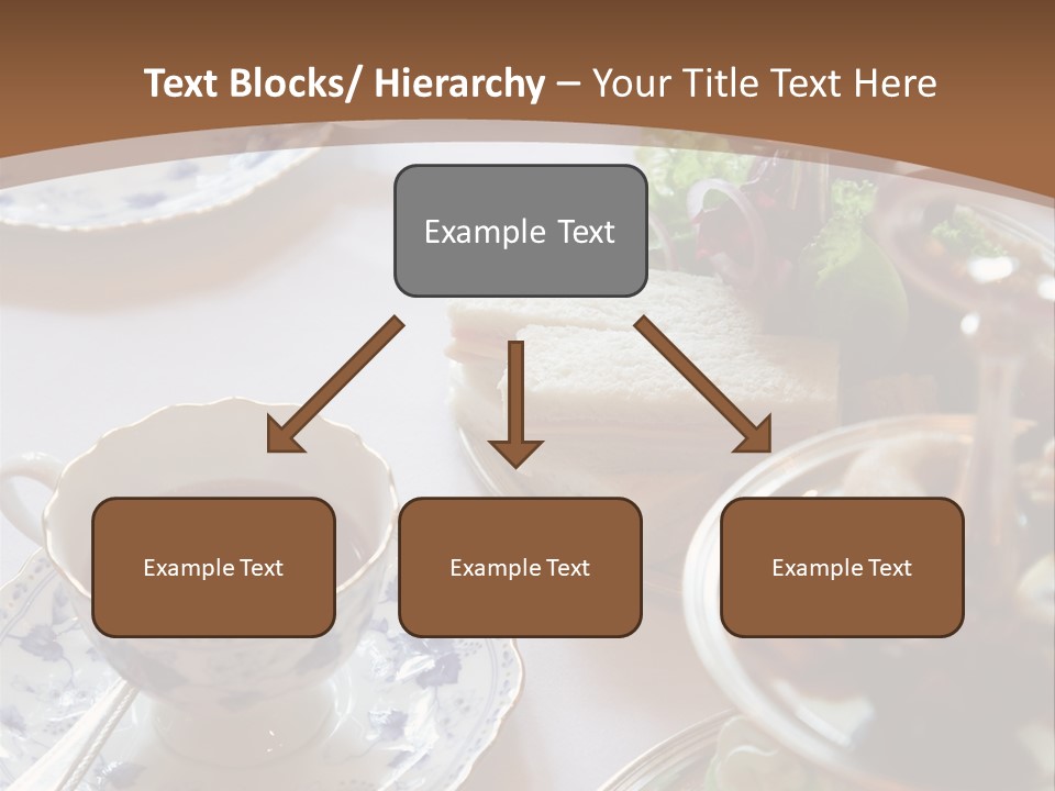 English High Tea Setting With Bread, Scones And Such PowerPoint Template