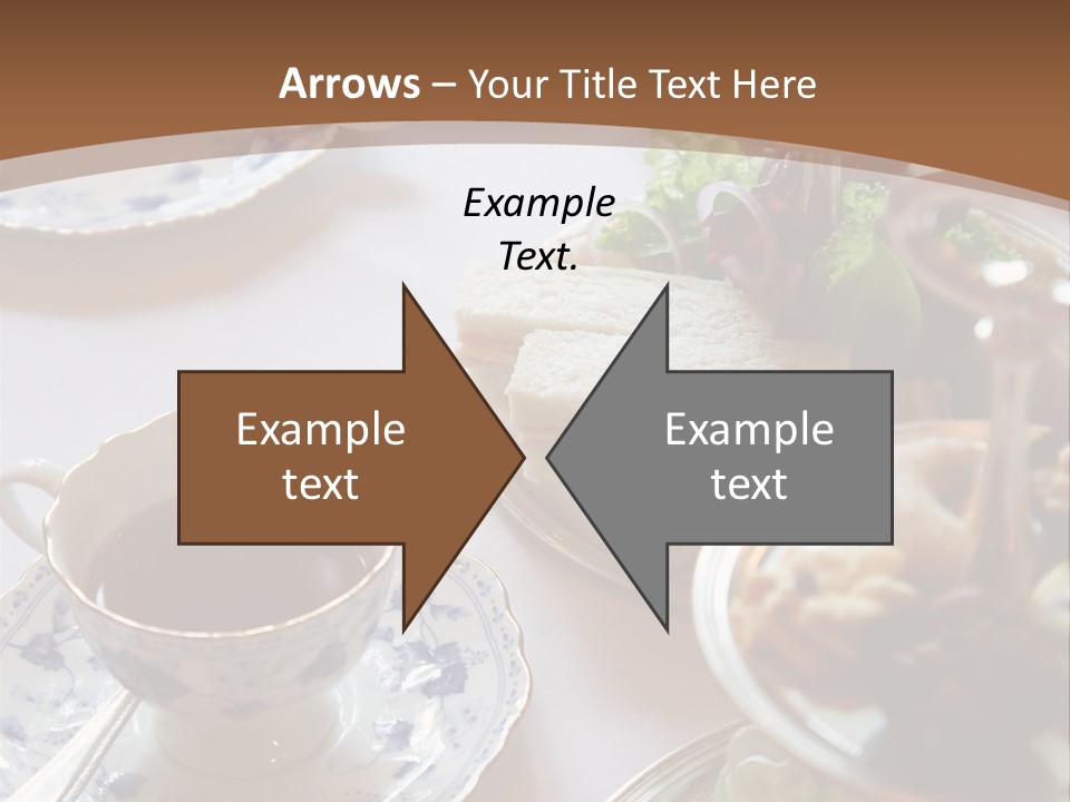 English High Tea Setting With Bread, Scones And Such PowerPoint Template