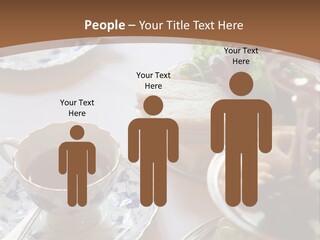 English High Tea Setting With Bread, Scones And Such PowerPoint Template