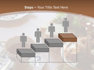 English High Tea Setting With Bread, Scones And Such PowerPoint Template