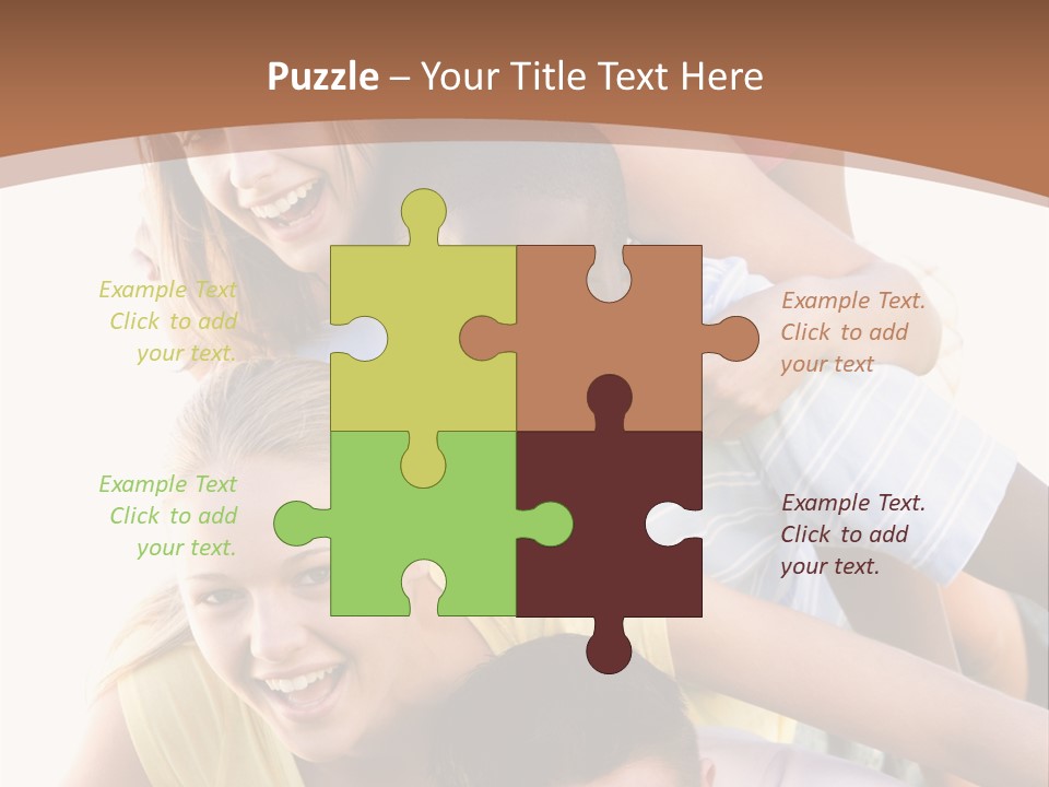 Teenagers Having Fun Outdoors PowerPoint Template