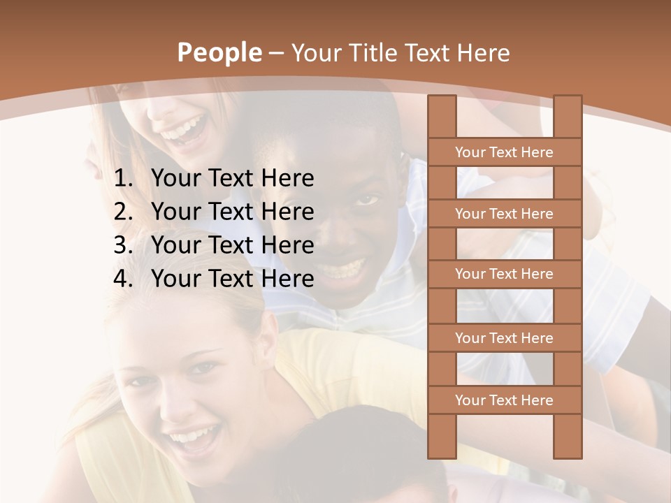 Teenagers Having Fun Outdoors PowerPoint Template