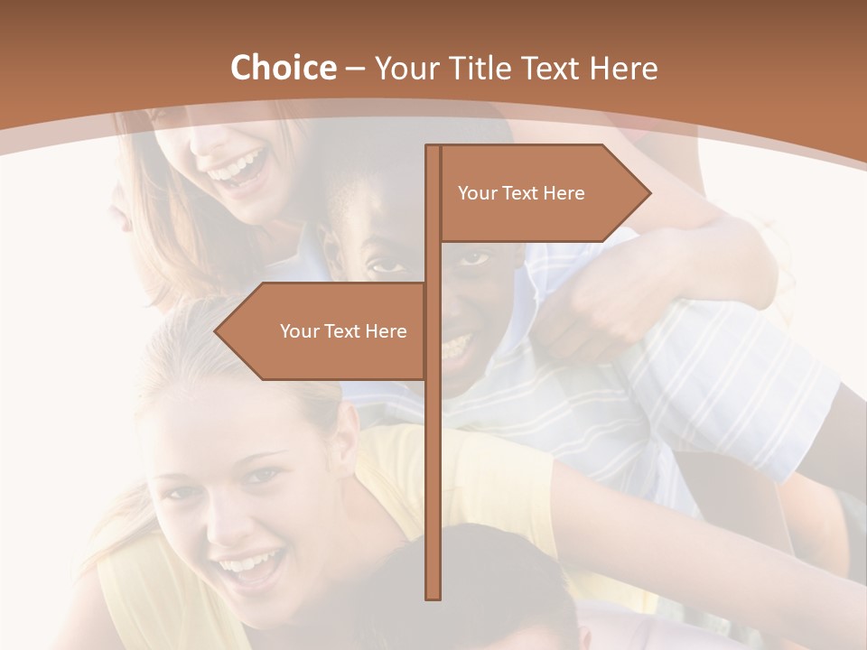 Teenagers Having Fun Outdoors PowerPoint Template