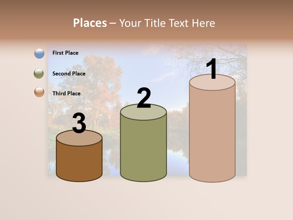 Happy Smiling People. Over White Background PowerPoint Template