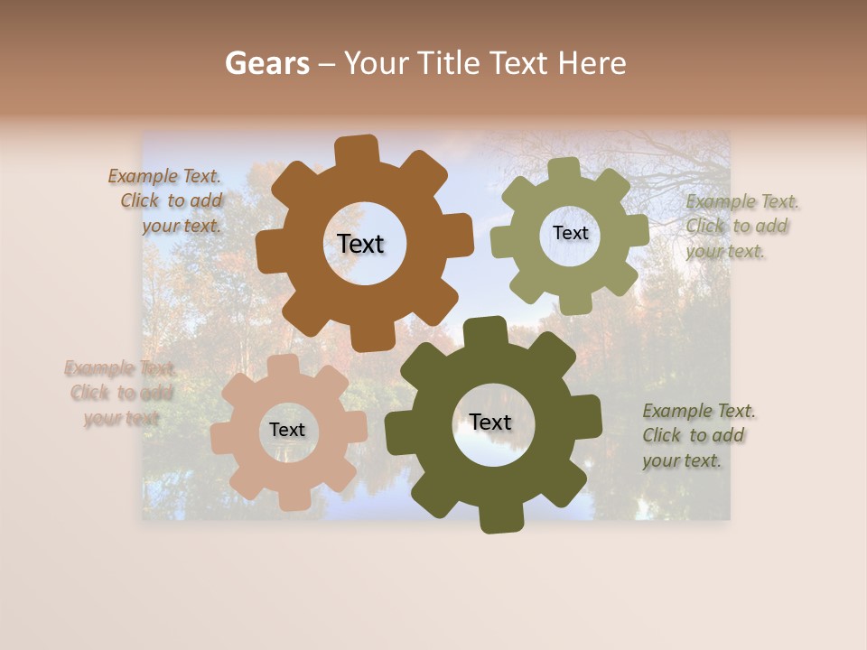 Happy Smiling People. Over White Background PowerPoint Template