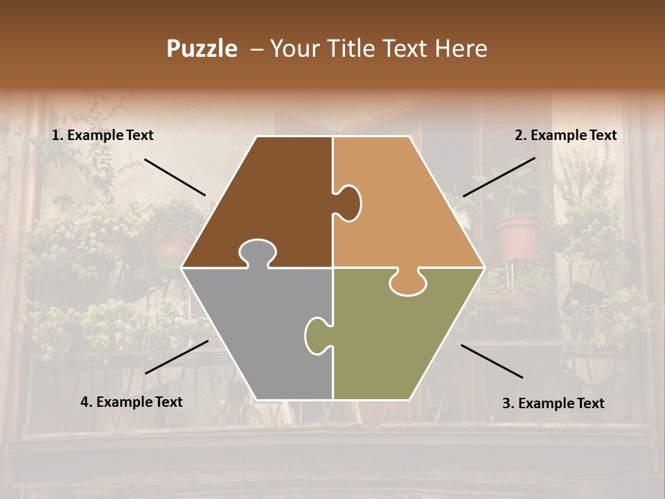 Artistic Work Of My Own In Retro Style - Postcard From Italy. - Architecture Urban Orvieto, Umbria, Italy PowerPoint Template