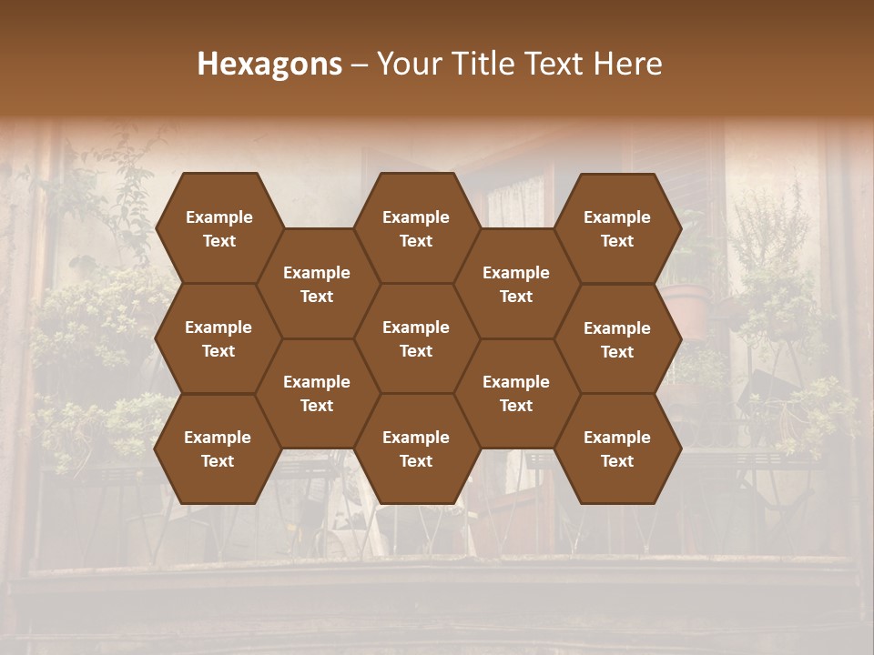 Artistic Work Of My Own In Retro Style - Postcard From Italy. - Architecture Urban Orvieto, Umbria, Italy PowerPoint Template