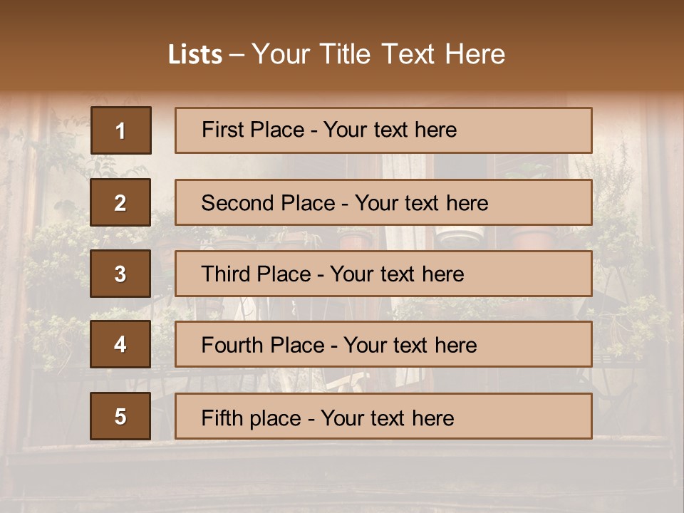 Artistic Work Of My Own In Retro Style - Postcard From Italy. - Architecture Urban Orvieto, Umbria, Italy PowerPoint Template
