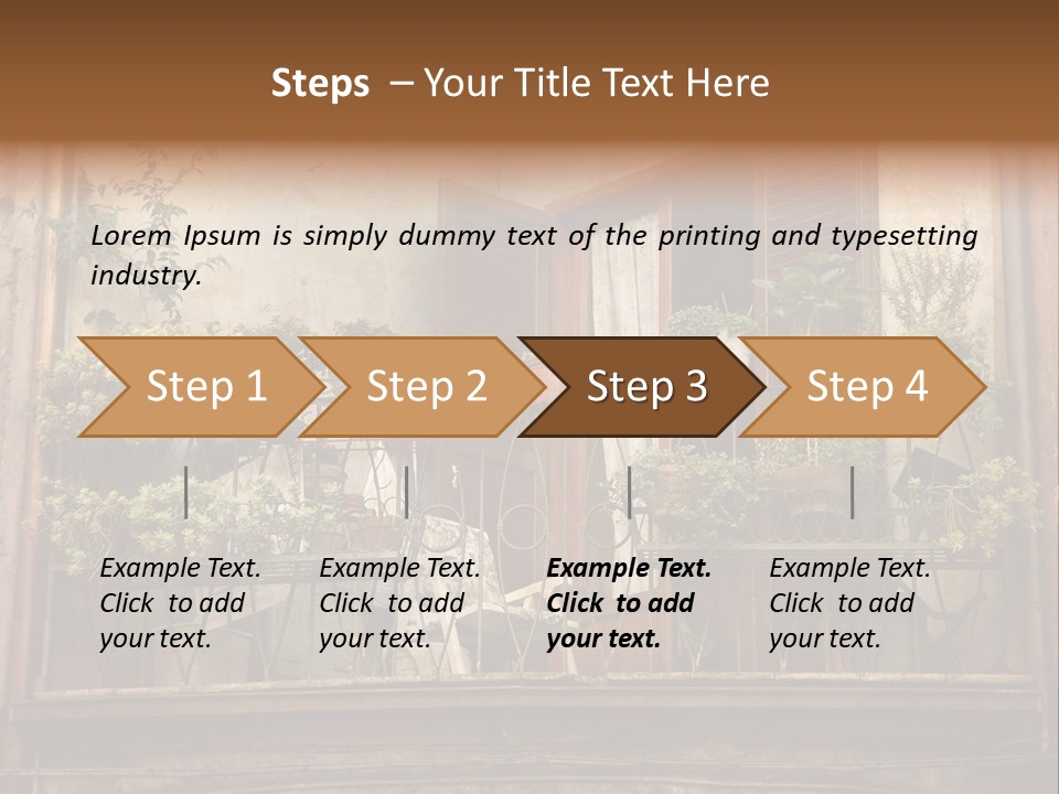 Artistic Work Of My Own In Retro Style - Postcard From Italy. - Architecture Urban Orvieto, Umbria, Italy PowerPoint Template