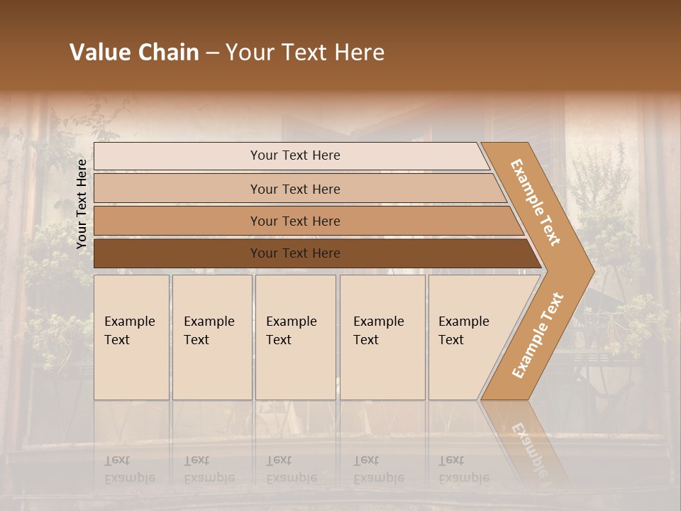 Artistic Work Of My Own In Retro Style - Postcard From Italy. - Architecture Urban Orvieto, Umbria, Italy PowerPoint Template