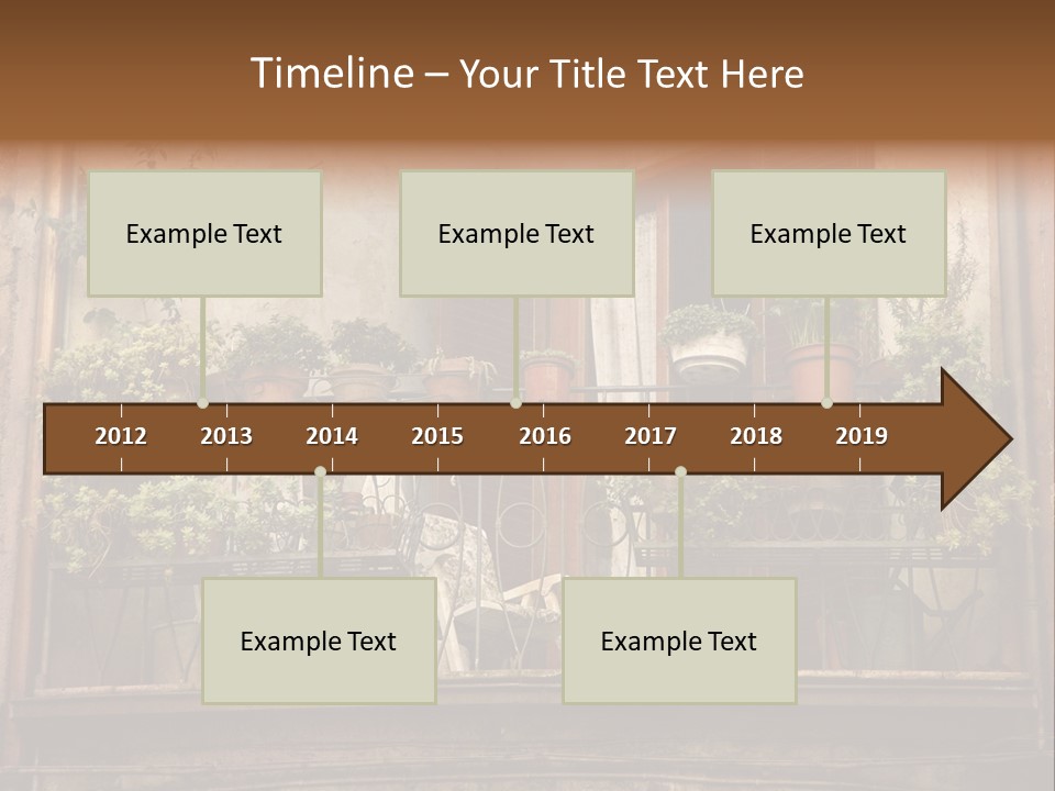 Artistic Work Of My Own In Retro Style - Postcard From Italy. - Architecture Urban Orvieto, Umbria, Italy PowerPoint Template