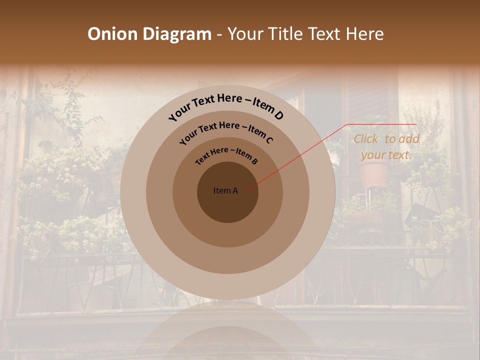 Artistic Work Of My Own In Retro Style - Postcard From Italy. - Architecture Urban Orvieto, Umbria, Italy PowerPoint Template