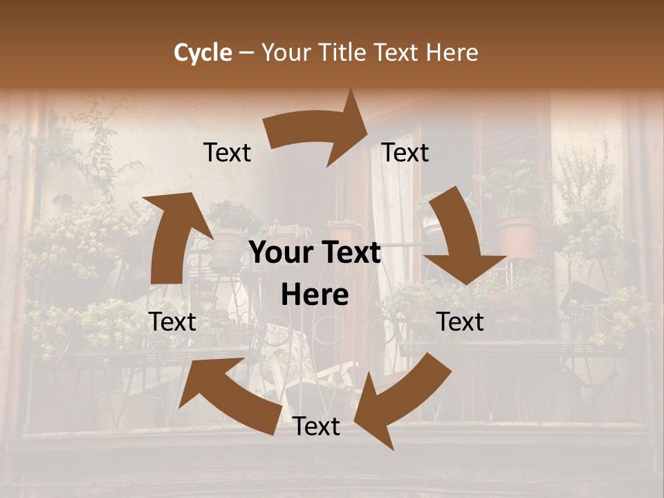 Artistic Work Of My Own In Retro Style - Postcard From Italy. - Architecture Urban Orvieto, Umbria, Italy PowerPoint Template