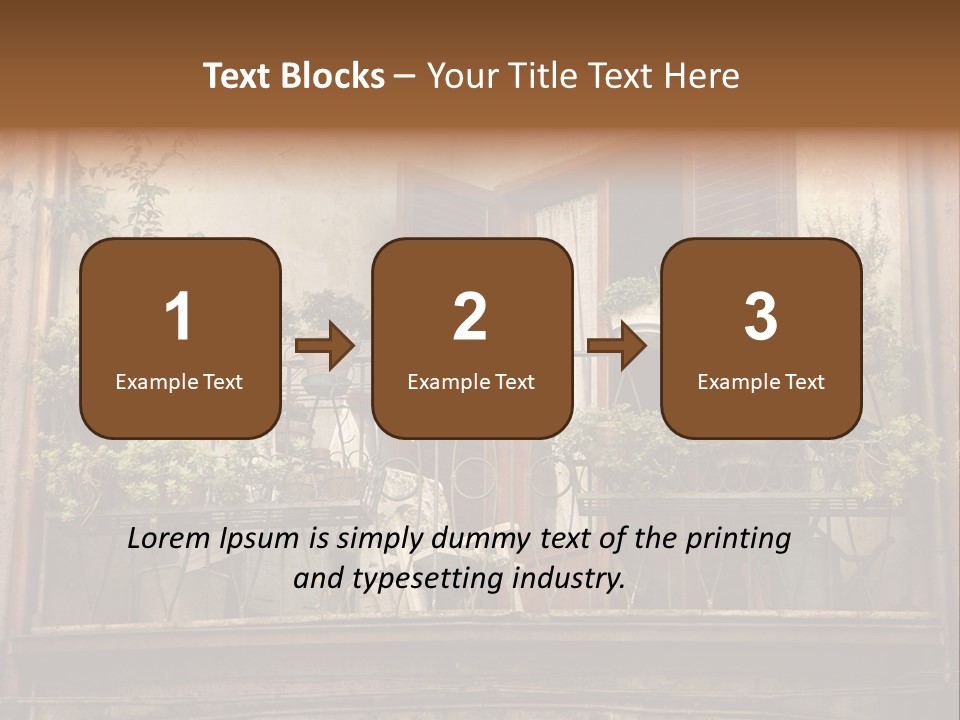 Artistic Work Of My Own In Retro Style - Postcard From Italy. - Architecture Urban Orvieto, Umbria, Italy PowerPoint Template