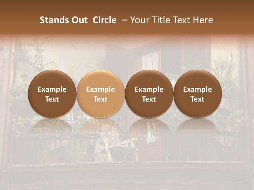 Artistic Work Of My Own In Retro Style - Postcard From Italy. - Architecture Urban Orvieto, Umbria, Italy PowerPoint Template