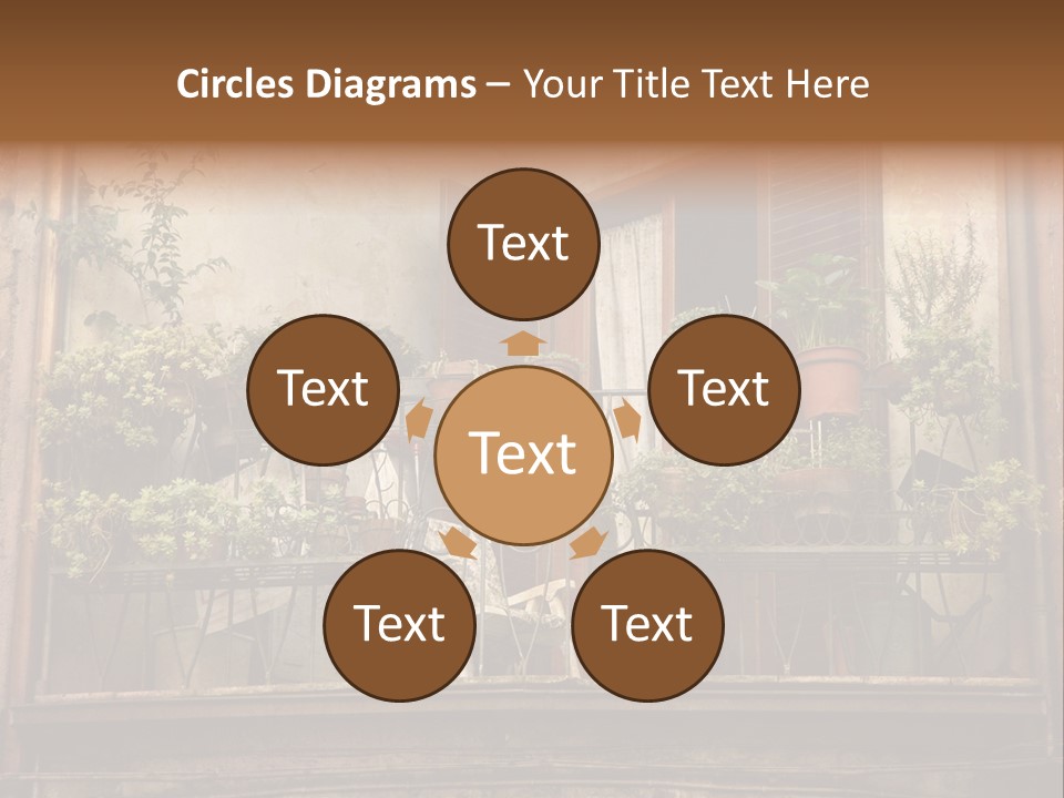 Artistic Work Of My Own In Retro Style - Postcard From Italy. - Architecture Urban Orvieto, Umbria, Italy PowerPoint Template