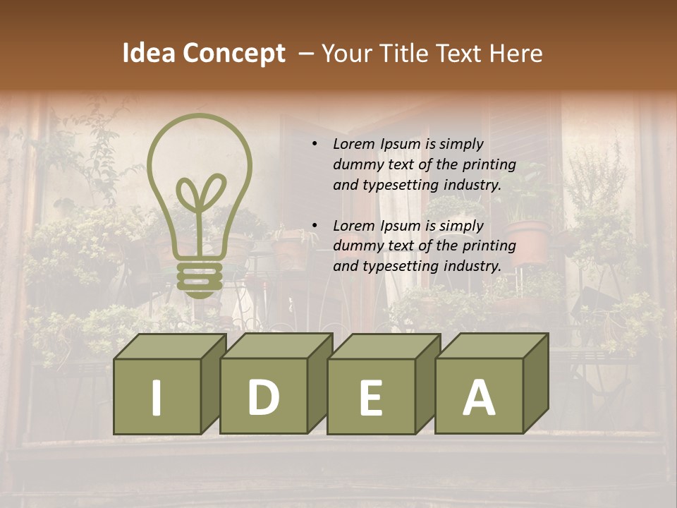 Artistic Work Of My Own In Retro Style - Postcard From Italy. - Architecture Urban Orvieto, Umbria, Italy PowerPoint Template