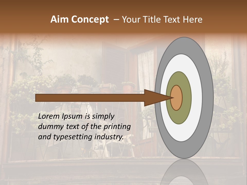 Artistic Work Of My Own In Retro Style - Postcard From Italy. - Architecture Urban Orvieto, Umbria, Italy PowerPoint Template