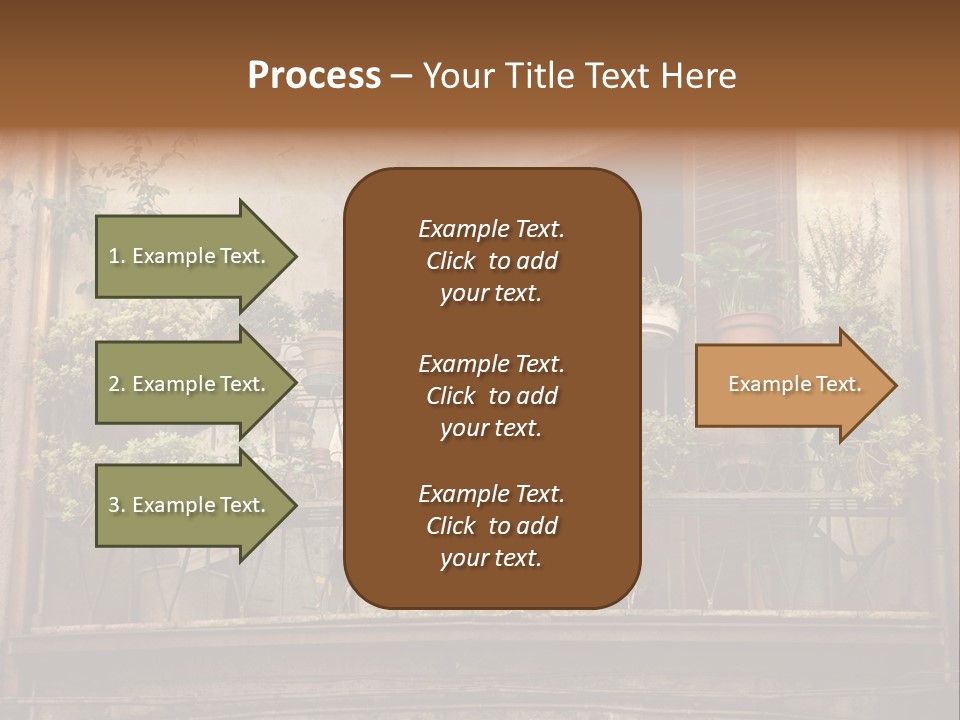 Artistic Work Of My Own In Retro Style - Postcard From Italy. - Architecture Urban Orvieto, Umbria, Italy PowerPoint Template