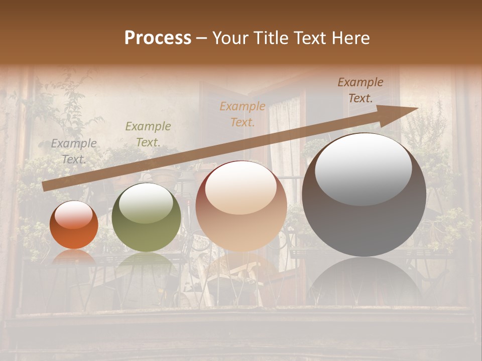 Artistic Work Of My Own In Retro Style - Postcard From Italy. - Architecture Urban Orvieto, Umbria, Italy PowerPoint Template