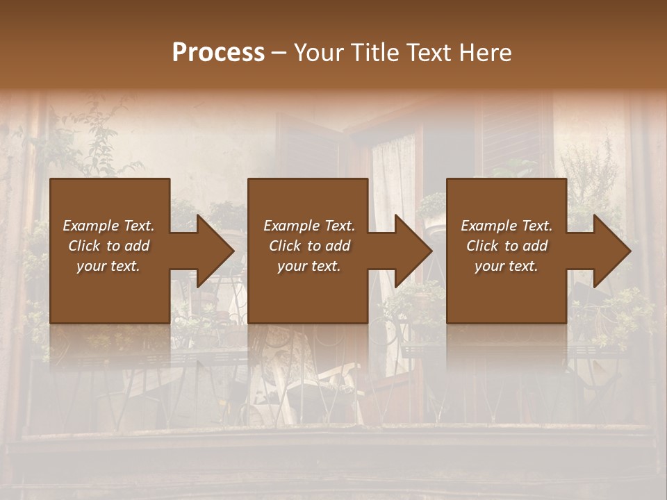 Artistic Work Of My Own In Retro Style - Postcard From Italy. - Architecture Urban Orvieto, Umbria, Italy PowerPoint Template