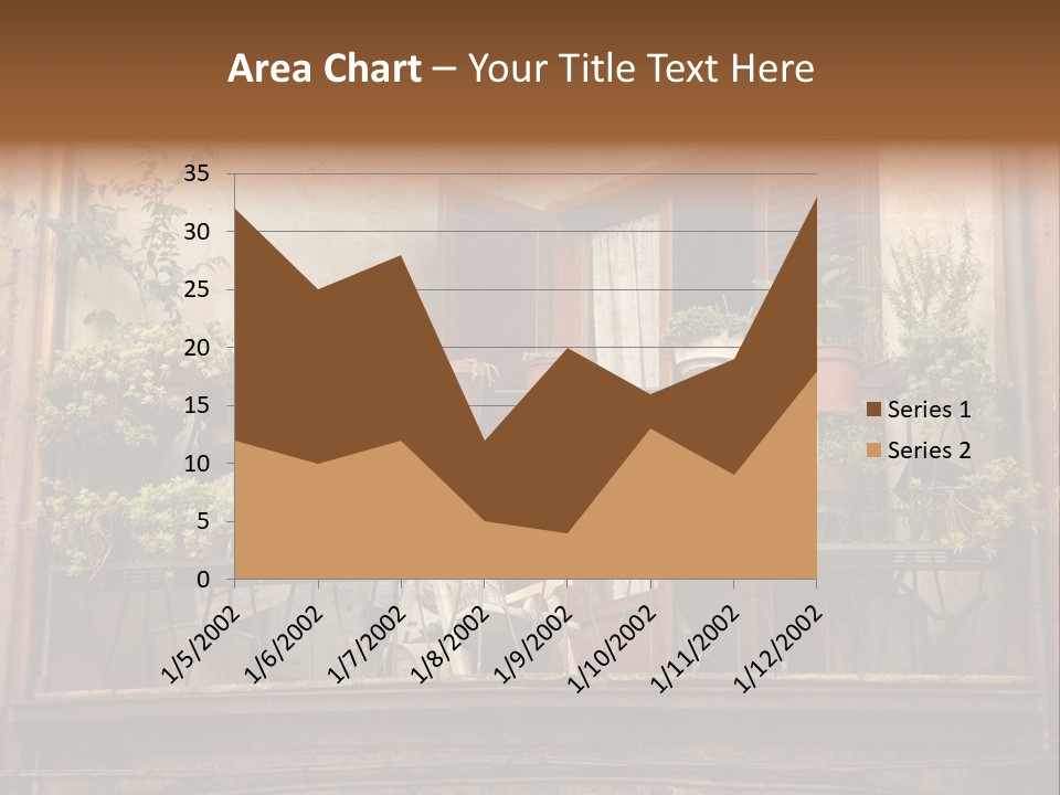 Artistic Work Of My Own In Retro Style - Postcard From Italy. - Architecture Urban Orvieto, Umbria, Italy PowerPoint Template