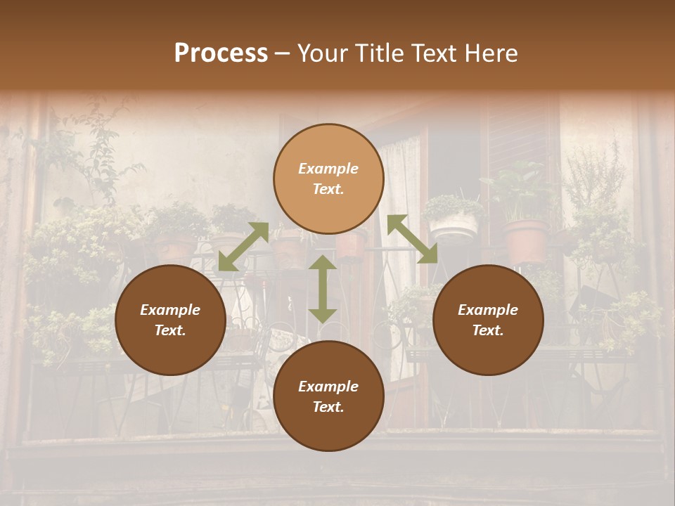 Artistic Work Of My Own In Retro Style - Postcard From Italy. - Architecture Urban Orvieto, Umbria, Italy PowerPoint Template