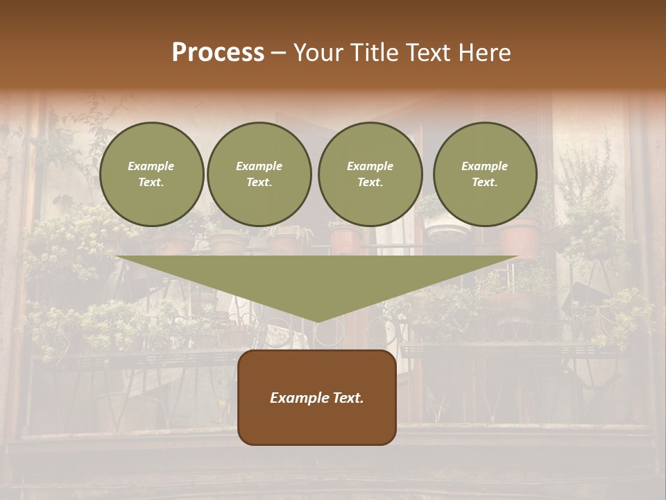 Artistic Work Of My Own In Retro Style - Postcard From Italy. - Architecture Urban Orvieto, Umbria, Italy PowerPoint Template