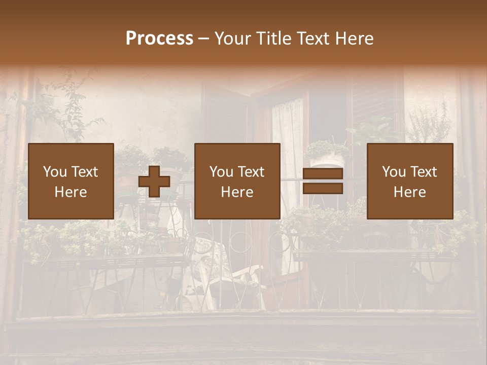 Artistic Work Of My Own In Retro Style - Postcard From Italy. - Architecture Urban Orvieto, Umbria, Italy PowerPoint Template