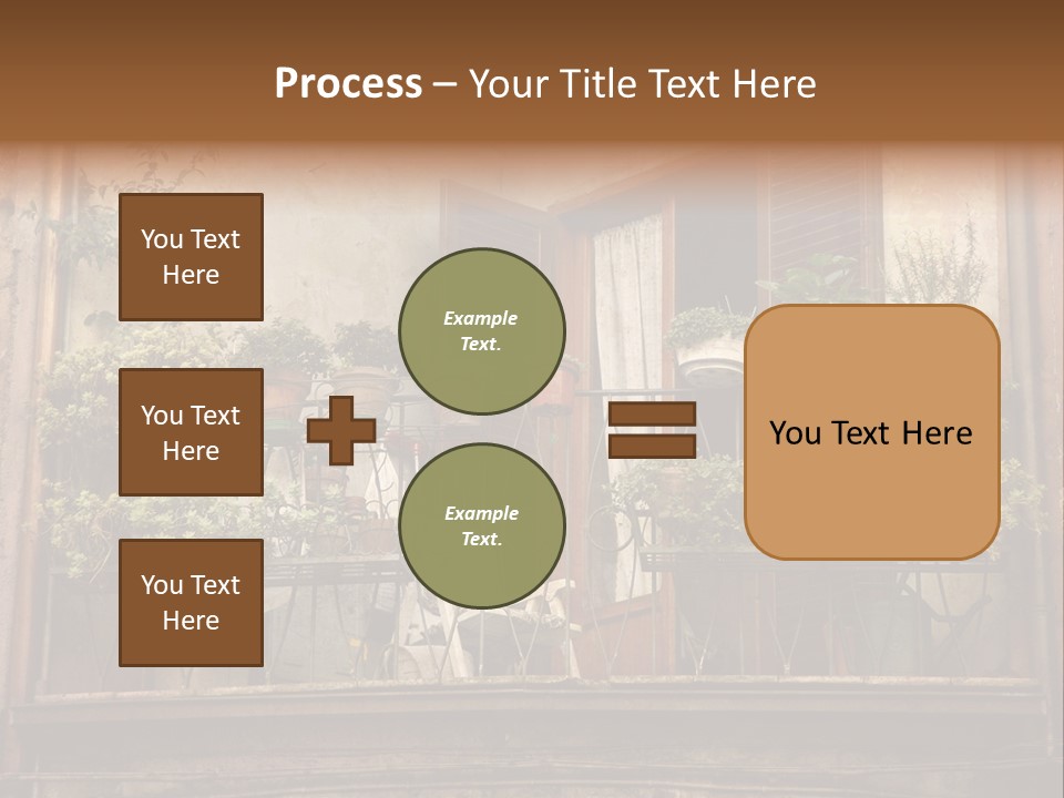 Artistic Work Of My Own In Retro Style - Postcard From Italy. - Architecture Urban Orvieto, Umbria, Italy PowerPoint Template