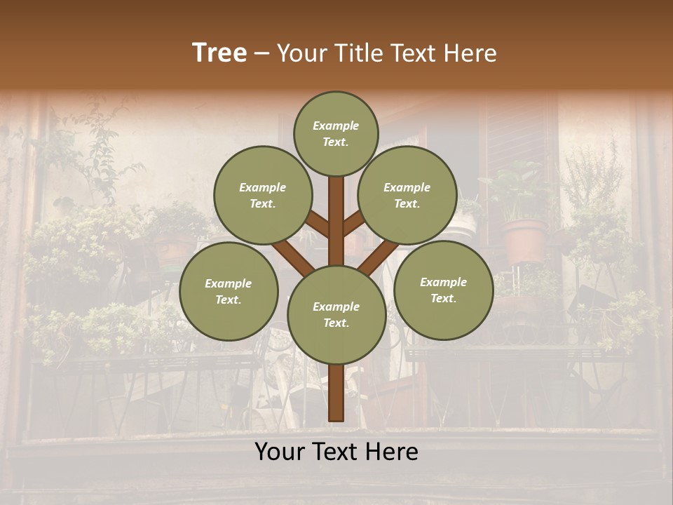 Artistic Work Of My Own In Retro Style - Postcard From Italy. - Architecture Urban Orvieto, Umbria, Italy PowerPoint Template